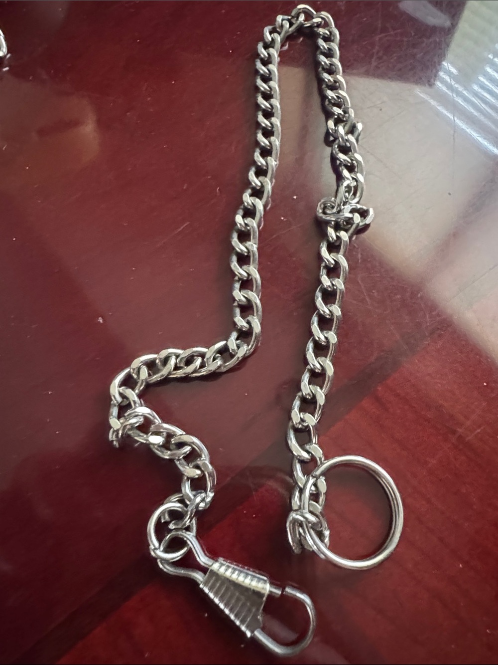 Silver pocket Watch Chain